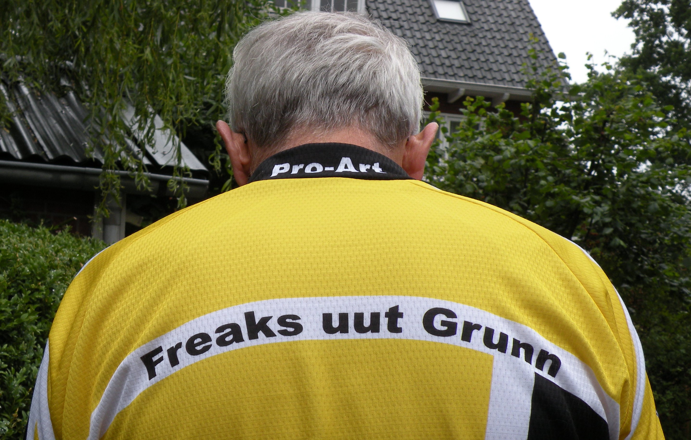 Foto van mijn nieuwe fietsshirt