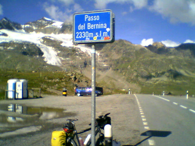 Berninapas, pashoogte