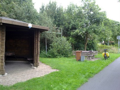 Schutzh&uuml;tte langs de Emslandroute