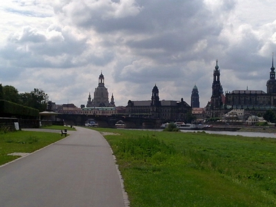 Blik op Dresden