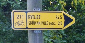 Fietsroute naar Kytlice
