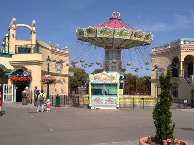 Kermis met zweefmolen