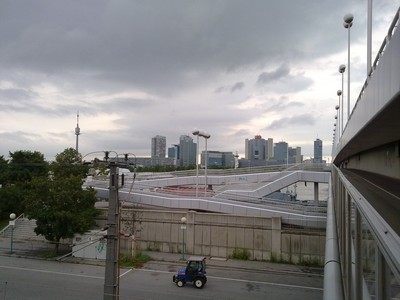 Brug met fietsafritten