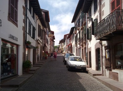 Straatje in Saint Jean Pied de Port Straatje in Saint Jean Pied de Port