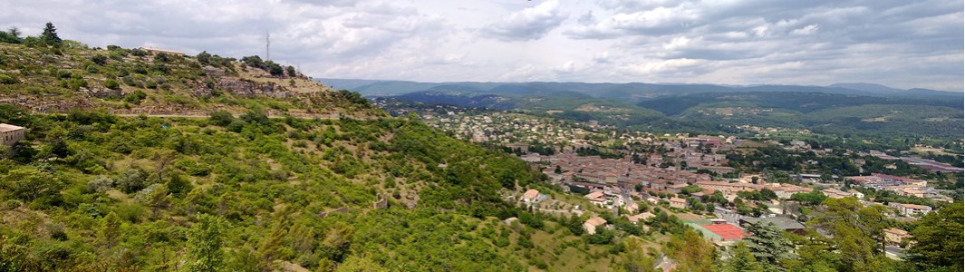 Panorama over Les Vans