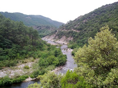 Door het dal van Le Chassezac