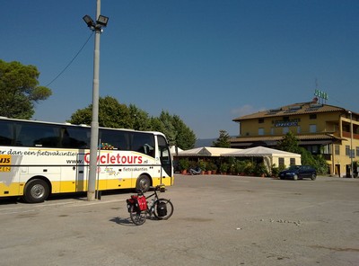Aankomst in Tuoro sul Trasimeno