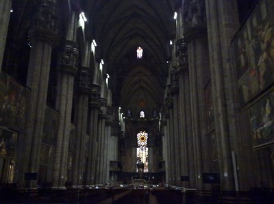 De binnenkant van de katedraal