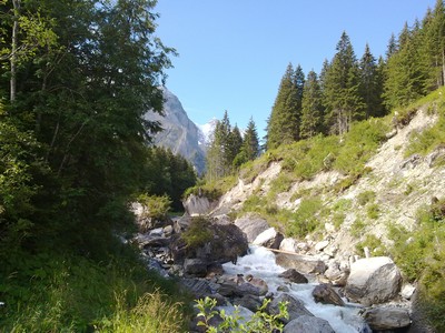 Langs de Reichenbach steeds verder omhoog