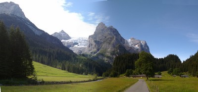 De Rosenlauigletsjer en de Wetterhorn