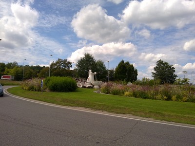 Porceleinreclame bij Sarreguemines