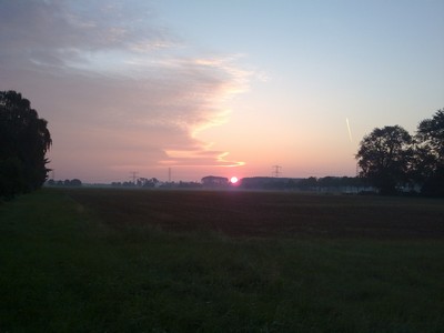Zonsopgang ten noorden van Doetinchem
