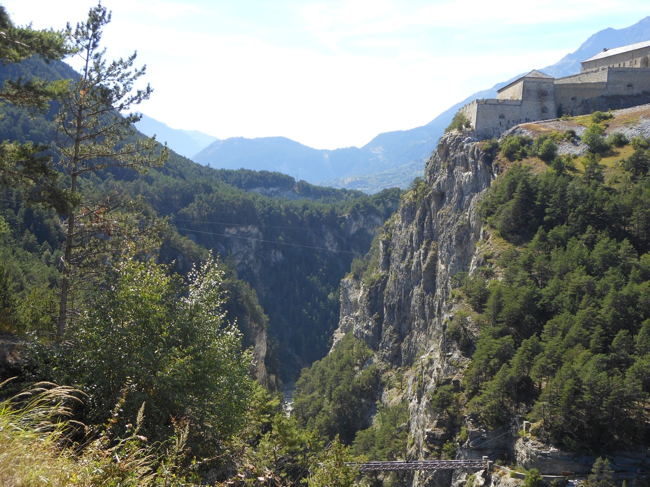 De gorge van de Arc, het fort Victor Emanuel en de duivelsbrug