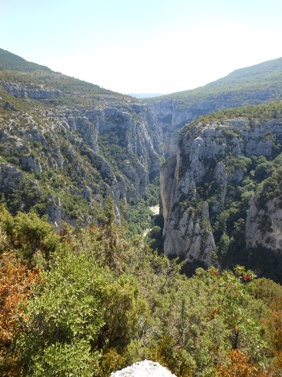 Het smalste deel van het ravijn